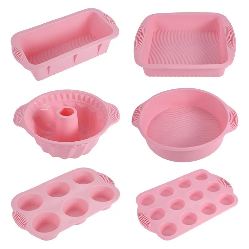 Fashionable Non-Stick Silicone Bread Mildew Set - Versatile Spherical Mixtures for Dwelling Baking and Toasting Bread, Accessible in Customizable Colours