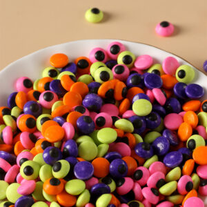 Halloween Cake Ornament Components: Edible Sugar Coloured Eye-Formed Sprinkles