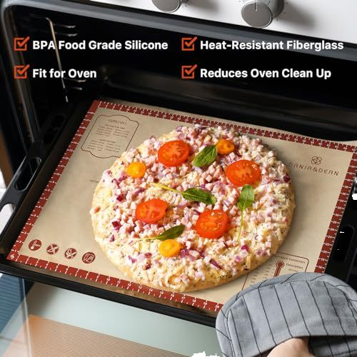 Massive 60x40CM Non-Stick Silicone Baking Mat with Measurement Information - Non-Slip Pastry Mat